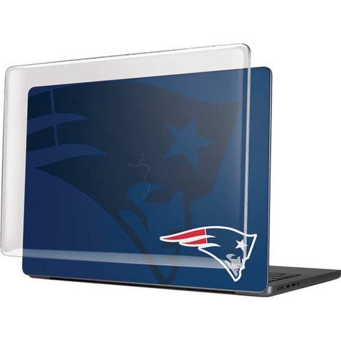 NFL New England Patriots Double Vision MacBook Pro 14in (2021-24) Case plus Skin