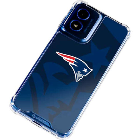 NFL New England Patriots Double Vision Moto G 5G (2024) Clear Case