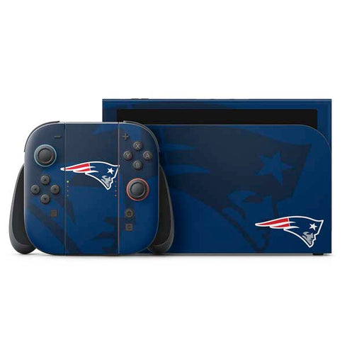 NFL New England Patriots Double Vision Nintendo Switch 2 (2025) with Joy-Con Skin