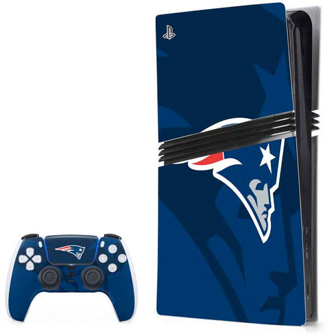 NFL New England Patriots Double Vision PS5 Pro Bundle Skin