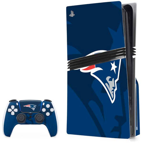 NFL New England Patriots Double Vision PS5 Pro Disk Bundle Skin
