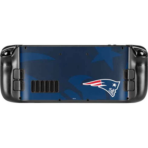 NFL New England Patriots Double Vision Steam Deck Handheld Gaming Computer OLED Skin