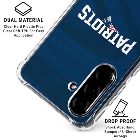 NFL New England Patriots Galaxy A36 5G Clear Case