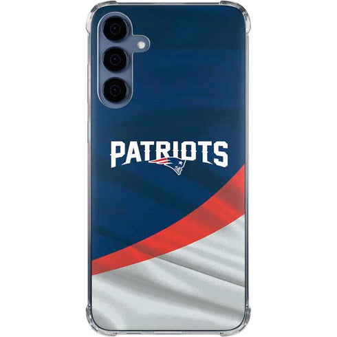 NFL New England Patriots Galaxy A55 5G Clear Case