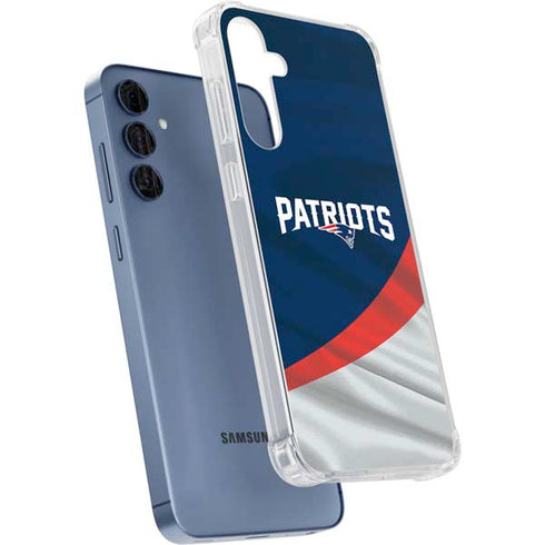 NFL New England Patriots Galaxy A55 5G Clear Case