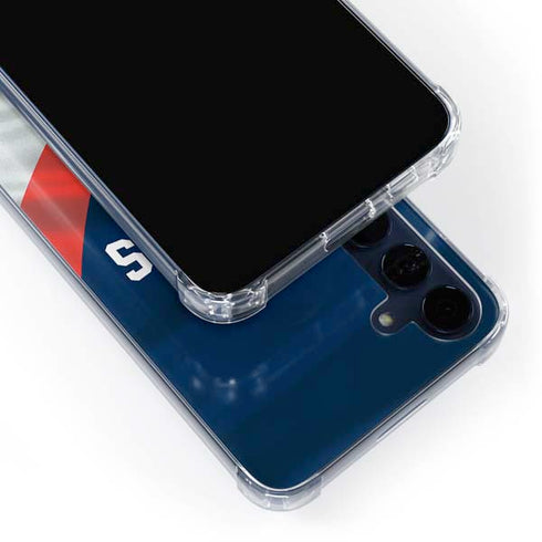 NFL New England Patriots Galaxy A55 5G Clear Case