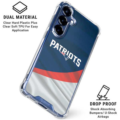 NFL New England Patriots Galaxy S25 Clear Case