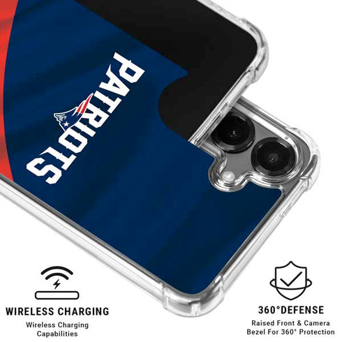 NFL New England Patriots Galaxy S26 Clear Case