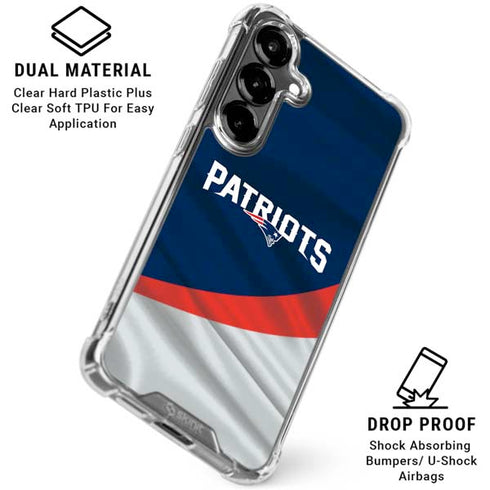 NFL New England Patriots Galaxy S26 Plus Clear Case