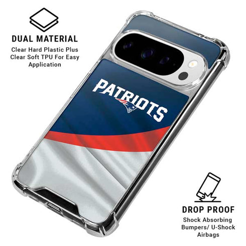 NFL New England Patriots Google Pixel 10 Pro XL Clear Case