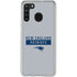 NFL New England Patriots Grey Performance Series Galaxy A21 Clear Case