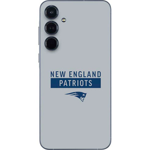 NFL New England Patriots Grey Performance Series Galaxy A55 5G Skin