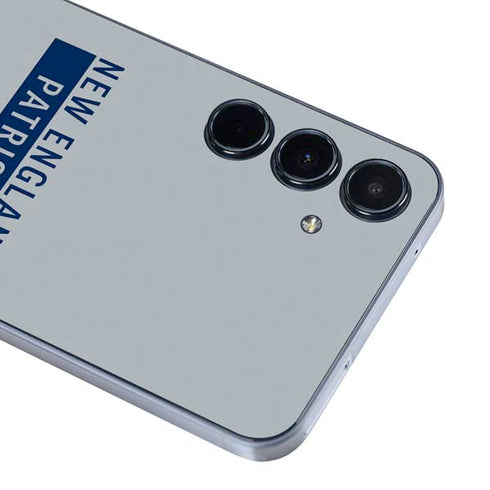 NFL New England Patriots Grey Performance Series Galaxy A55 5G Skin