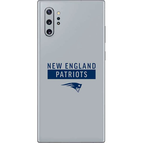NFL New England Patriots Grey Performance Series Galaxy Note 10 Plus Skin