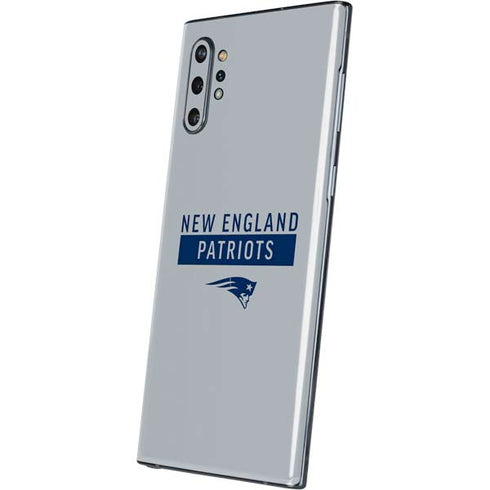 NFL New England Patriots Grey Performance Series Galaxy Note 10 Plus Skin