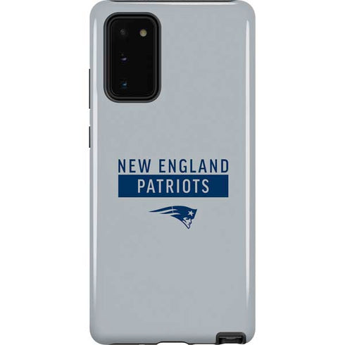 NFL New England Patriots Grey Performance Series Galaxy Note20 5G Pro Case