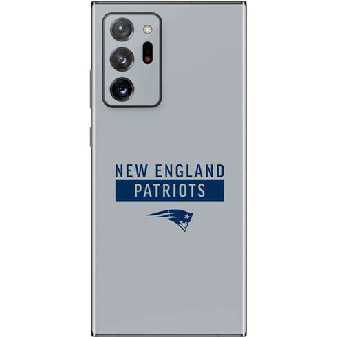 NFL New England Patriots Grey Performance Series Galaxy Note20 Ultra 5G Skin