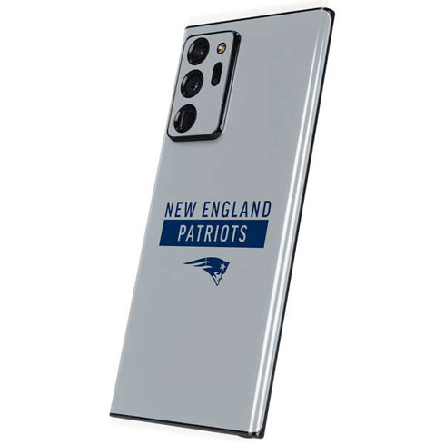 NFL New England Patriots Grey Performance Series Galaxy Note20 Ultra 5G Skin
