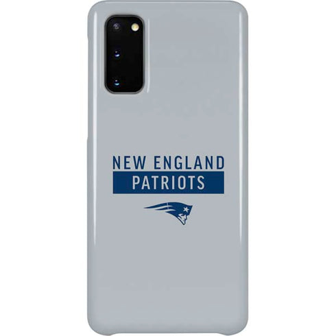 NFL New England Patriots Grey Performance Series Galaxy S20 Lite Case