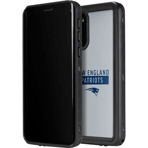 NFL New England Patriots Grey Performance Series Galaxy S20 Plus Waterproof Case