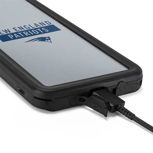 NFL New England Patriots Grey Performance Series Galaxy S20 Plus Waterproof Case