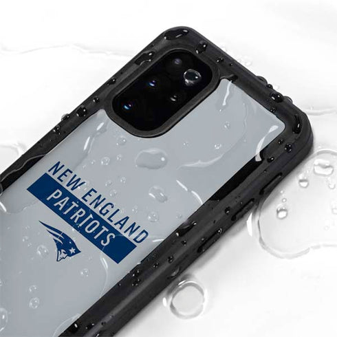NFL New England Patriots Grey Performance Series Galaxy S20 Plus Waterproof Case