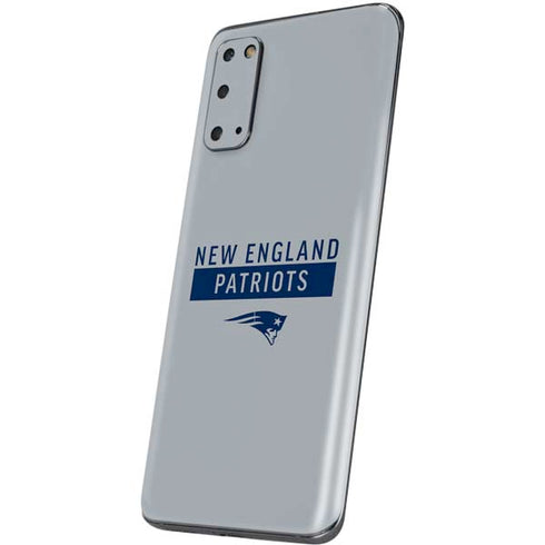 NFL New England Patriots Grey Performance Series Galaxy S20 Skin