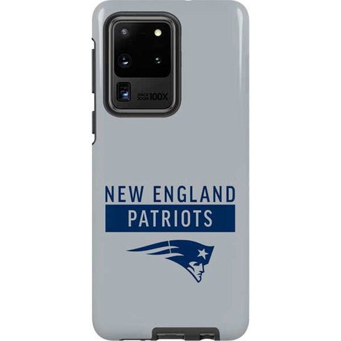 NFL New England Patriots Grey Performance Series Galaxy S20 Ultra 5G Pro Case