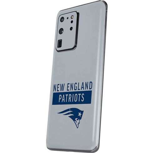 NFL New England Patriots Grey Performance Series Galaxy S20 Ultra 5G Skin