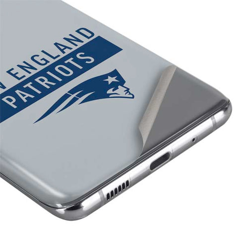 NFL New England Patriots Grey Performance Series Galaxy S20 Ultra 5G Skin