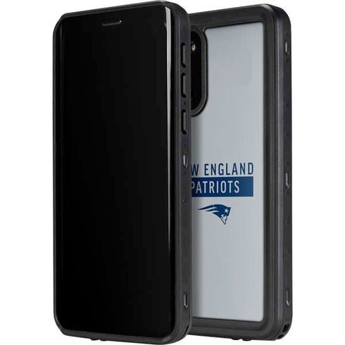 NFL New England Patriots Grey Performance Series Galaxy S20 Waterproof Case