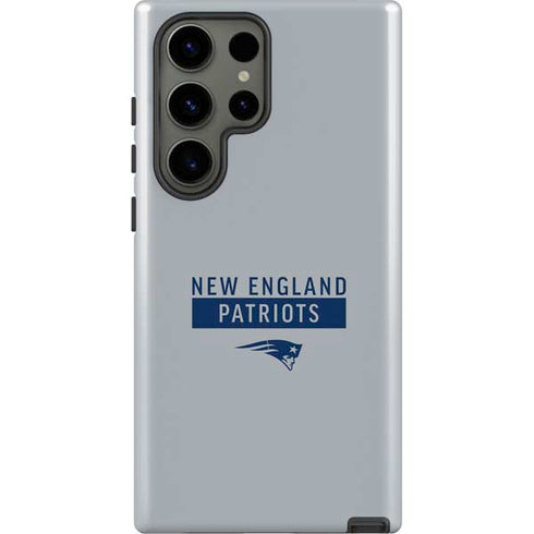 NFL New England Patriots Grey Performance Series Galaxy S23 Ultra Pro Case