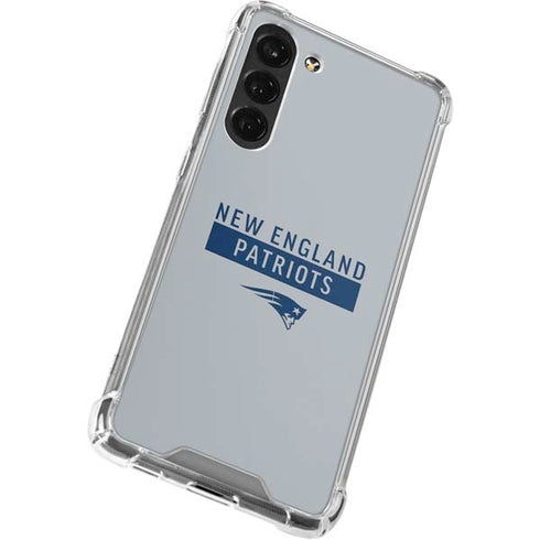 NFL New England Patriots Grey Performance Series Galaxy S24 FE Clear Case