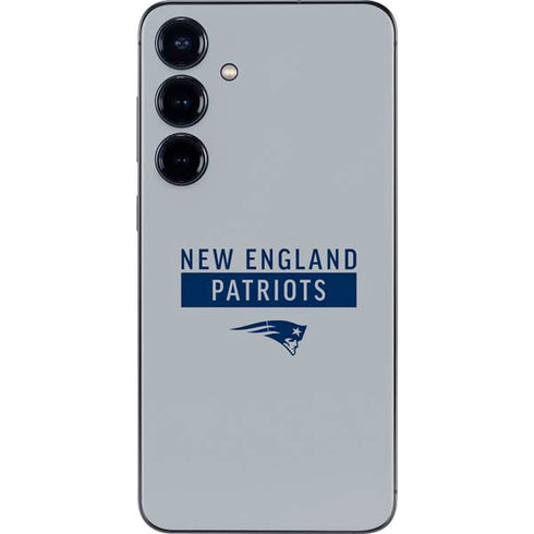 NFL New England Patriots Grey Performance Series Galaxy S24 Plus Skin