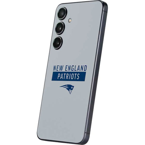 NFL New England Patriots Grey Performance Series Galaxy S24 Plus Skin