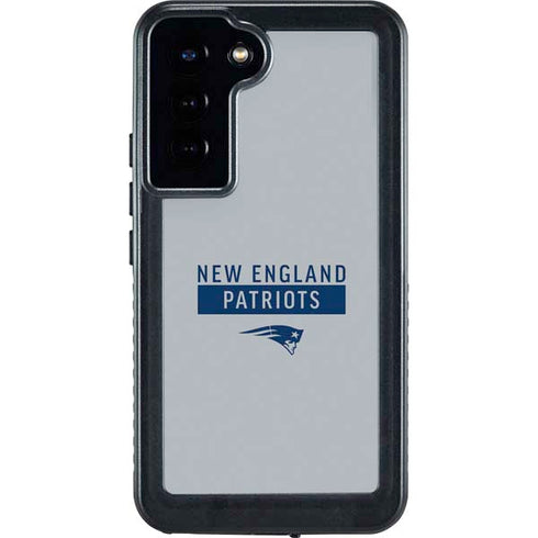 NFL New England Patriots Grey Performance Series Galaxy S24 Plus Waterproof Case