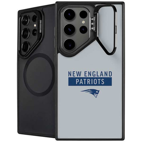 NFL New England Patriots Grey Performance Series Galaxy S25 Ultra Kickstand Case
