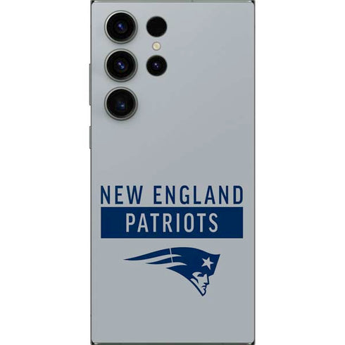 NFL New England Patriots Grey Performance Series Galaxy S24 Ultra Skin