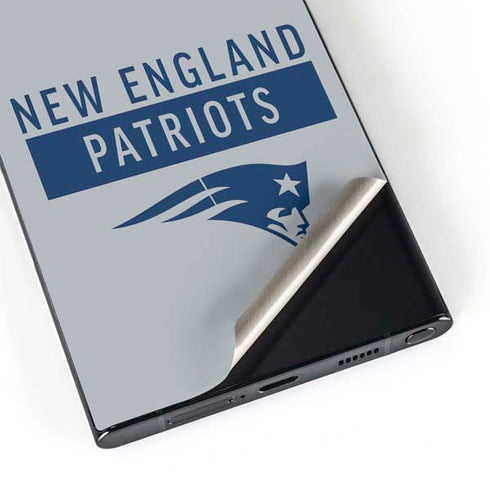 NFL New England Patriots Grey Performance Series Galaxy S25 Ultra Skin