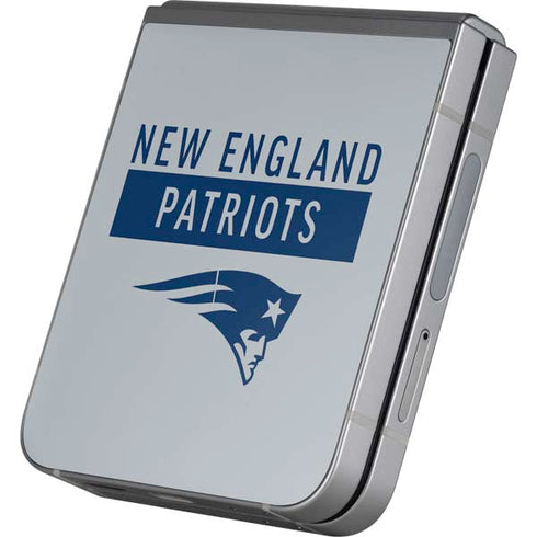 NFL New England Patriots Grey Performance Series Galaxy Z Flip6 Skin