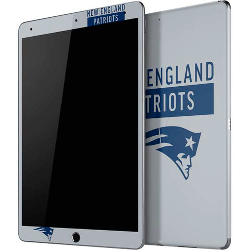 NFL New England Patriots Grey Performance Series iPad Skins