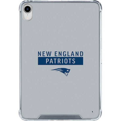 NFL New England Patriots Grey Performance Series iPad 11th Gen (2025) Clear Case