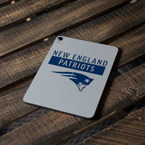 NFL New England Patriots Grey Performance Series Apple iPad Pro Skin