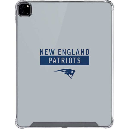 NFL New England Patriots Grey Performance Series iPad Pro 12.9in (2020) Clear Case