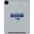 NFL New England Patriots Grey Performance Series iPad Pro 12.9in (2020) Clear Case