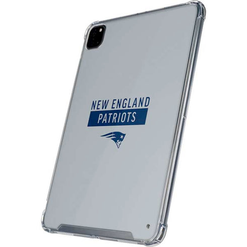 NFL New England Patriots Grey Performance Series iPad Pro 12.9in (2020) Clear Case