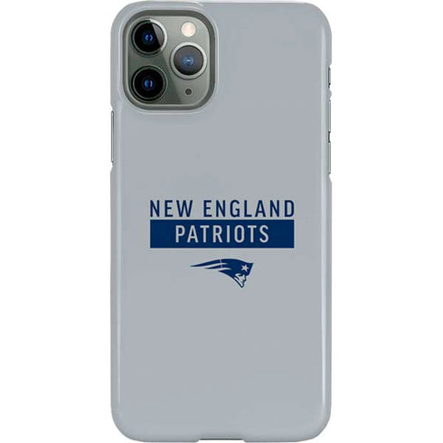 NFL New England Patriots Grey Performance Series iPhone 11 Pro Lite Case