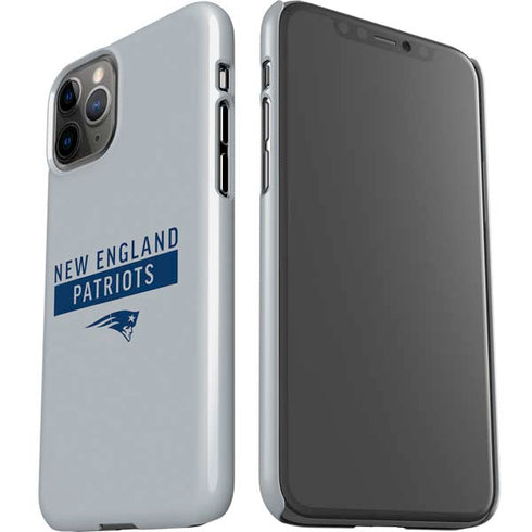 NFL New England Patriots Grey Performance Series iPhone 11 Pro Lite Case