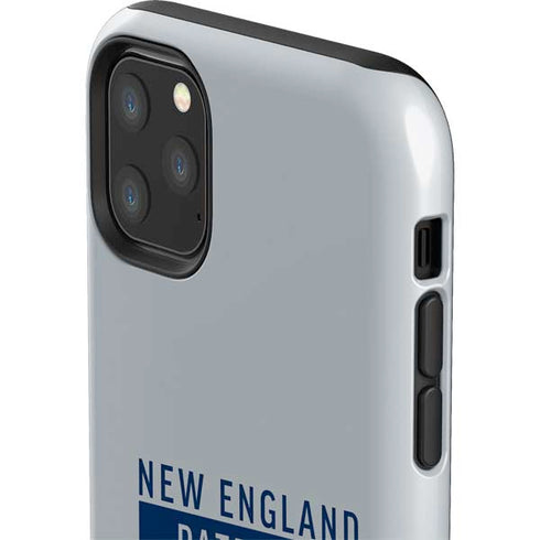 NFL New England Patriots Grey Performance Series iPhone 11 Pro Max Impact Case