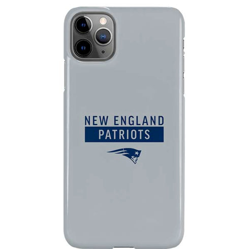 NFL New England Patriots Grey Performance Series iPhone Cases